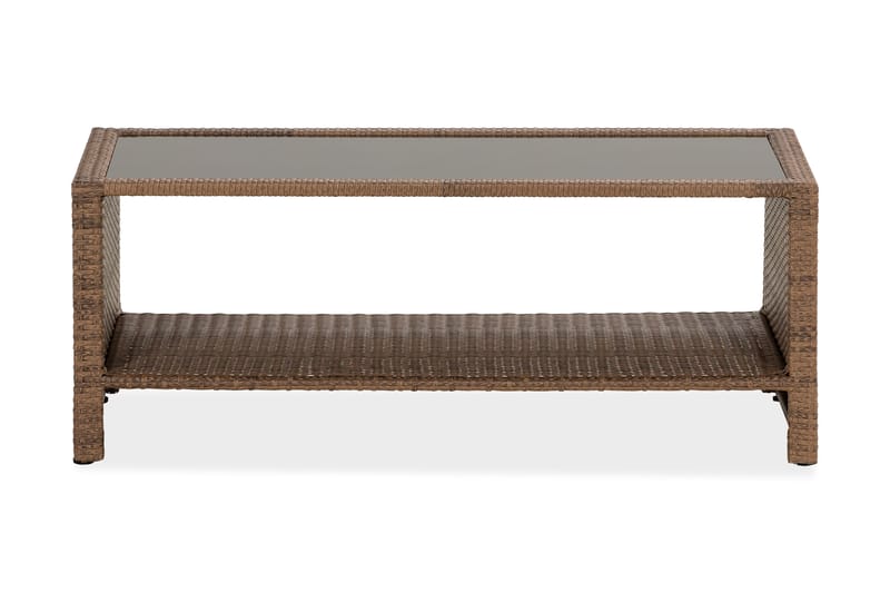 Bahamas Bord med Hylle 113x58 cm - Sand - Loungebord & Sofabord utendørs - Balkongbord