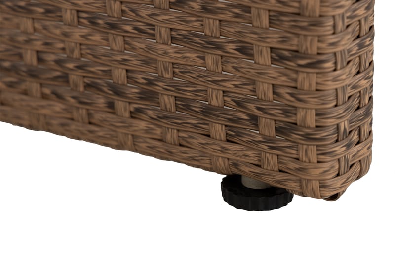 Bahamas Bord med Hylle 113x58 cm - Sand - Hagemøbler - Hagebord - Loungebord & Sofabord utendørs