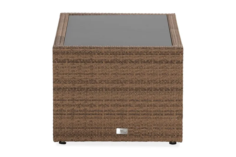 Bahamas Bord med Hylle 113x58 cm - Sand - Hagemøbler - Hagebord - Loungebord & Sofabord utendørs