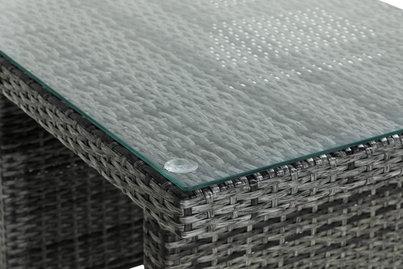 Bahamas Høyt Sofabord 100x60 cm - Grå - Hagemøbler - Hagebord - Loungebord & Sofabord utendørs