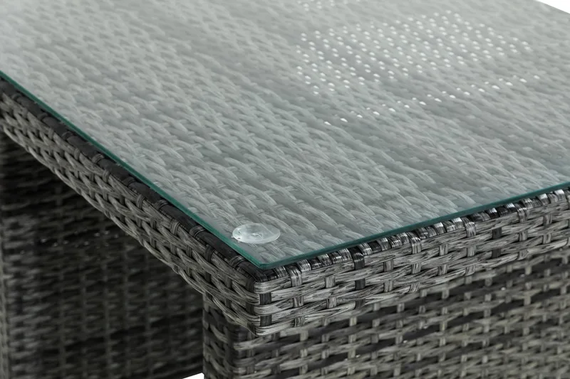 Bahamas Høyt Sofabord 100x60 cm - Grå - Hagemøbler - Hagebord - Loungebord & Sofabord utendørs