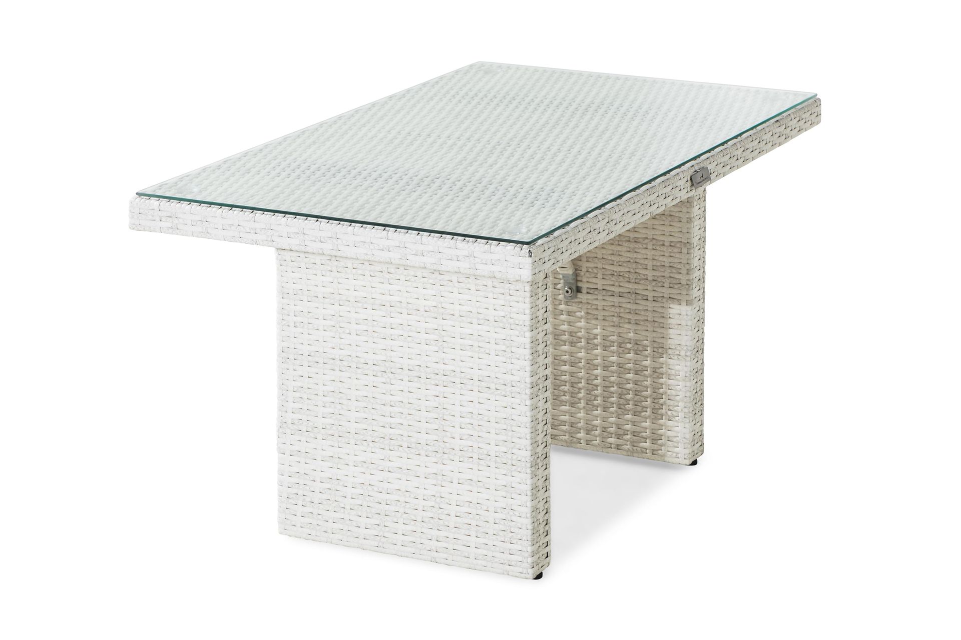 Bahamas Høyt Sofabord 100x60 cm - Hvit - Hagemøbler - Hagebord - Loungebord & Sofabord utendørs