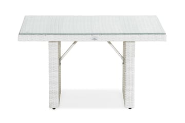 Bahamas Høyt Sofabord 100x60 cm - Hvit - Hagemøbler - Hagebord - Loungebord & Sofabord utendørs