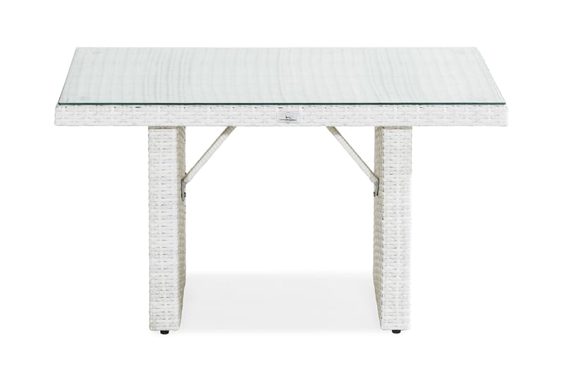 Bahamas Høyt Sofabord 100x60 cm - Hvit - Hagemøbler - Hagebord - Loungebord & Sofabord utendørs