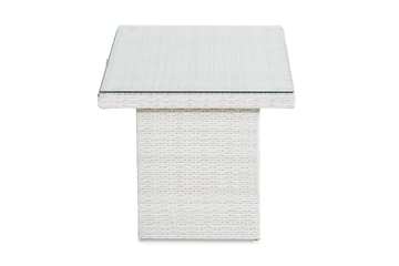 Bahamas Høyt Sofabord 100x60 cm - Hvit - Hagemøbler - Hagebord - Loungebord & Sofabord utendørs