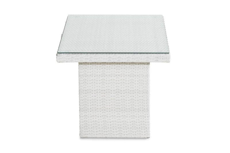 Bahamas Høyt Sofabord 100x60 cm - Hvit - Hagemøbler - Hagebord - Loungebord & Sofabord utendørs