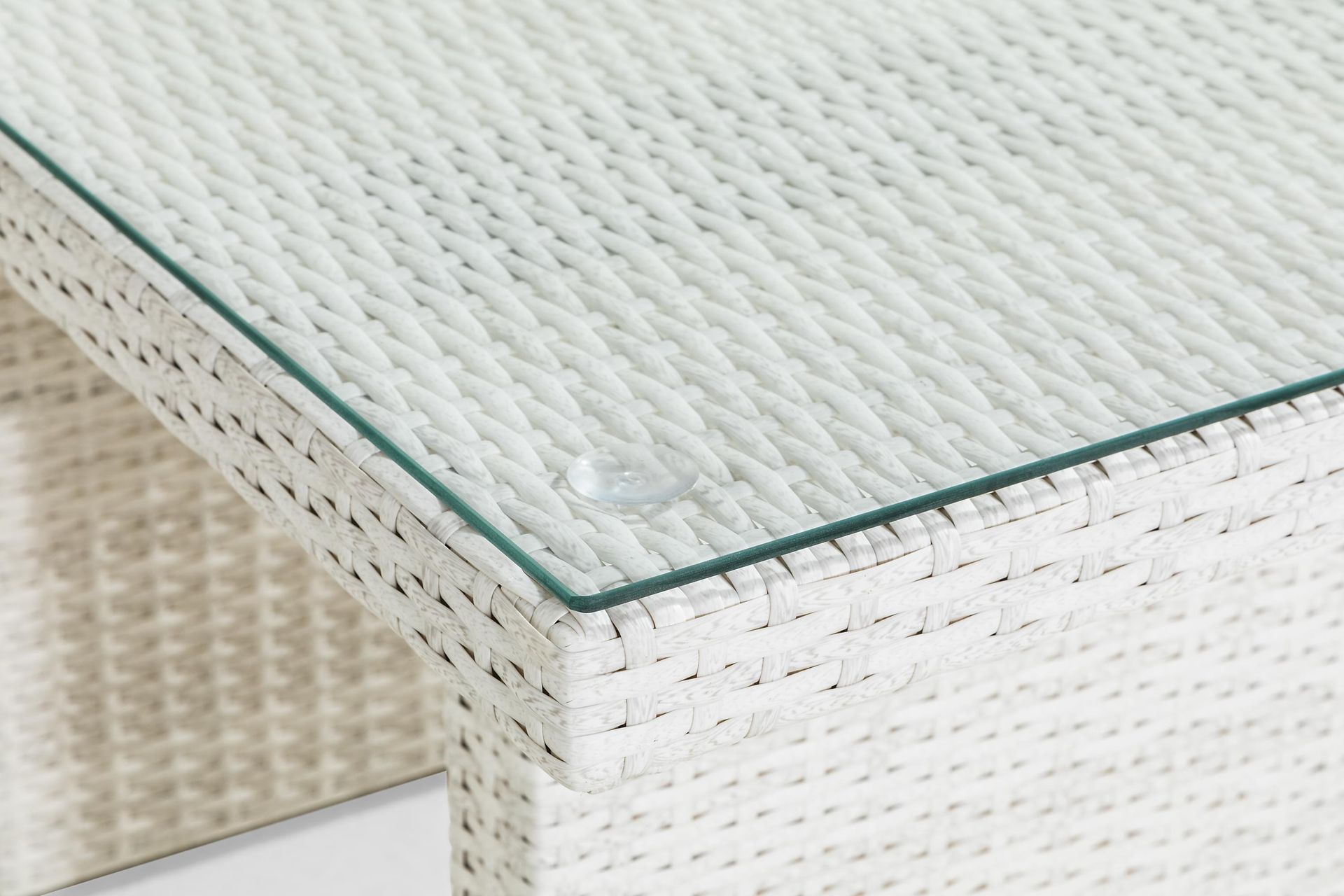 Bahamas Høyt Sofabord 100x60 cm - Hvit - Hagemøbler - Hagebord - Loungebord & Sofabord utendørs