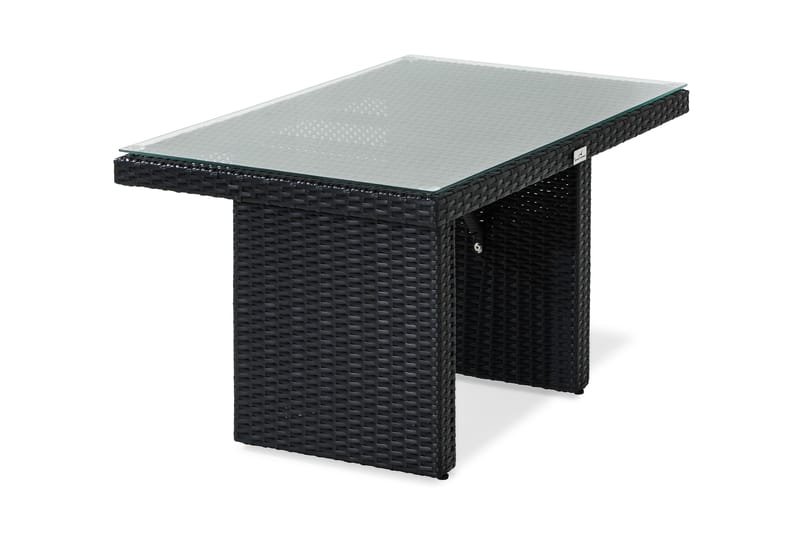 Bahamas Høyt Sofabord 100x60 cm - Svart - Hagemøbler - Hagebord - Loungebord & Sofabord utendørs