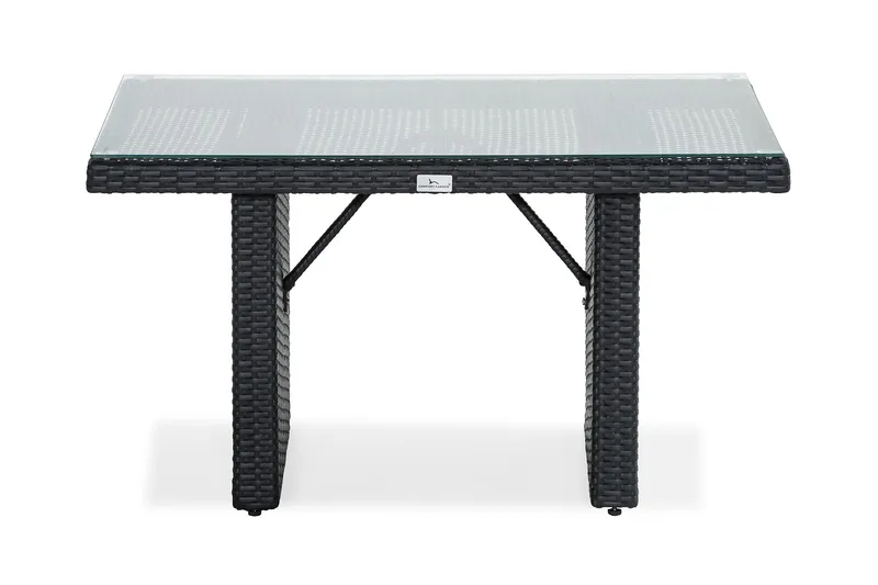 Bahamas Høyt Sofabord 100x60 cm - Svart - Hagemøbler - Hagebord - Loungebord & Sofabord utendørs