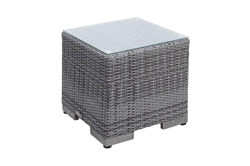 Bahamas Sidebord 43x43x43 cm - Grå - Loungebord & Sofabord utendørs - Balkongbord