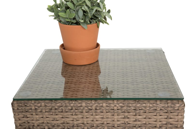Bahamas Sidebord 43x43x43 cm - Sand - Hagemøbler - Hagebord - Loungebord & Sofabord utendørs