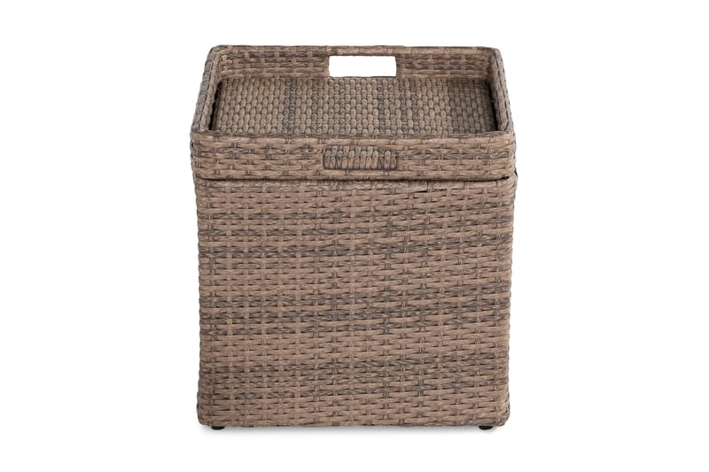 Bahamas Sidebord med Oppbevaring 45x45 cm - Sand - Hagemøbler - Hagebord - Loungebord & Sofabord utendørs