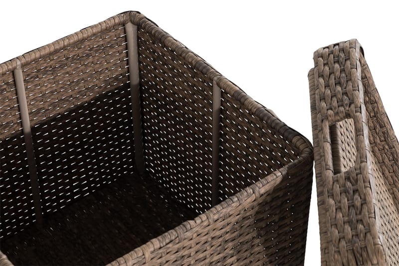 Bahamas Sidebord med Oppbevaring 45x45 cm - Sand - Hagemøbler - Hagebord - Loungebord & Sofabord utendørs
