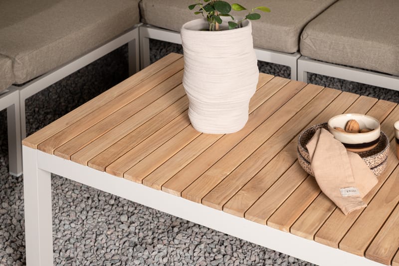 Brasilia Sofabord 110x60 Hvit - Venture Home - Loungebord & Sofabord utendørs - Balkongbord