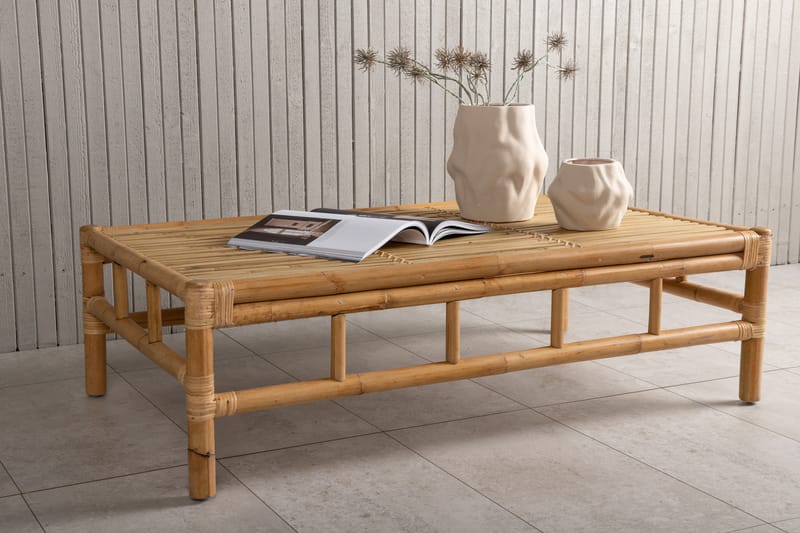 Cane Sofabord 120 cm - Tre/natur - Hagemøbler - Hagebord - Loungebord & Sofabord utendørs