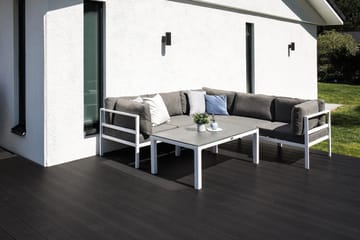 Copacabana Sofabord 120 cm - Grå/Hvit - Hagemøbler - Hagebord - Loungebord & Sofabord utendørs