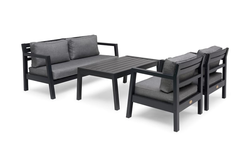 Hillerstorp Stoltö spisebord og sofabord utendørs 120 cm furu tre - Svart - Hagemøbler - Hagebord - Loungebord & Sofabord utendørs