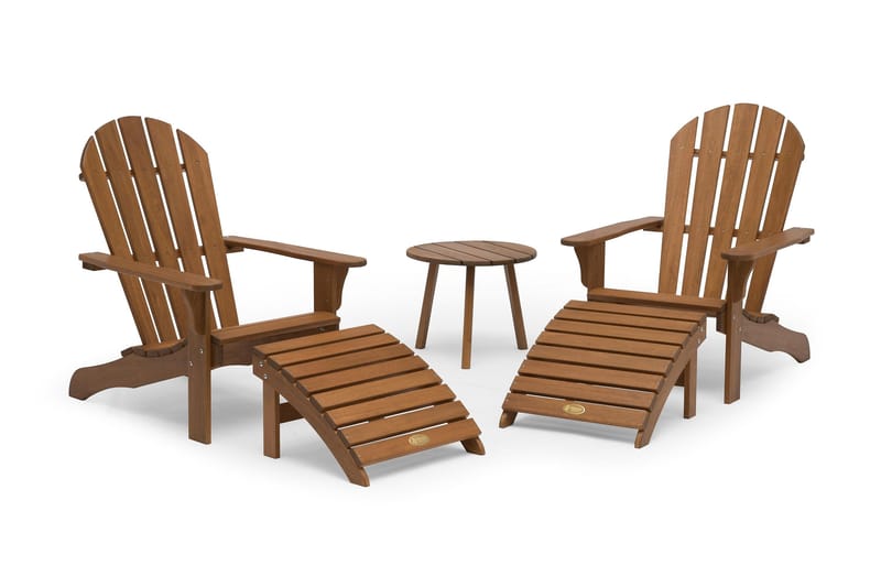 Hillerstorp Tennessee rundt sidebord utendørs 50 cm tre furu - Brun - Hagemøbler - Hagebord - Loungebord & Sofabord utendørs