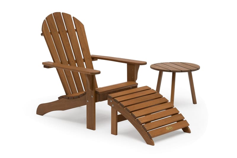 Hillerstorp Tennessee rundt sidebord utendørs 50 cm tre furu - Brun - Hagemøbler - Hagebord - Loungebord & Sofabord utendørs