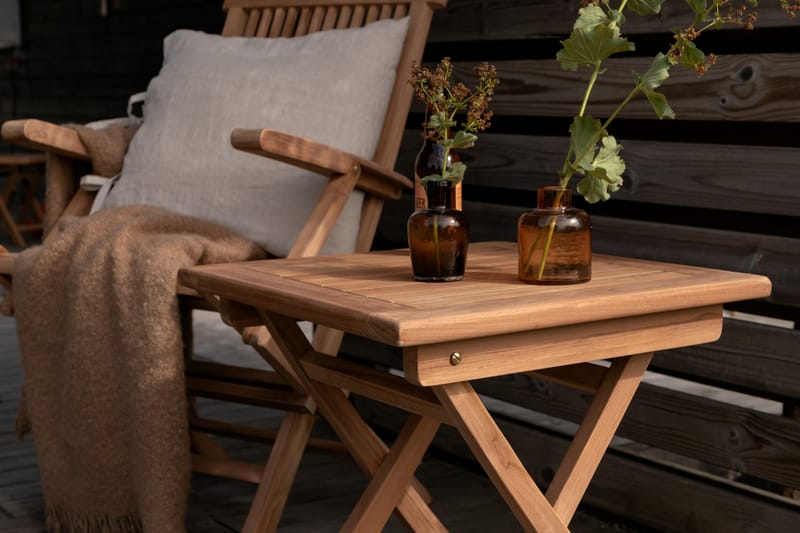 Kenya Sofabord 50 cm Svart - Venture Home - Loungebord & Sofabord utendørs - Balkongbord