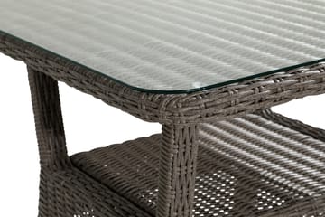 Marcus Sofabord 80x80 cm Høyt - Grå - Hagemøbler - Hagebord - Loungebord & Sofabord utendørs
