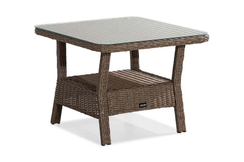 Marcus Sofabord 80x80 cm Høyt - Natur - Hagemøbler - Hagebord - Loungebord & Sofabord utendørs