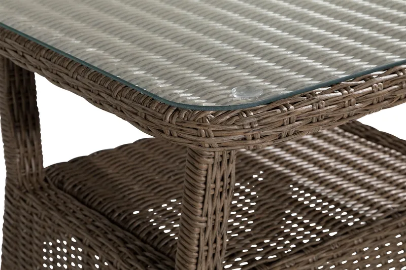 Marcus Sofabord 80x80 cm Høyt - Natur - Hagemøbler - Hagebord - Loungebord & Sofabord utendørs