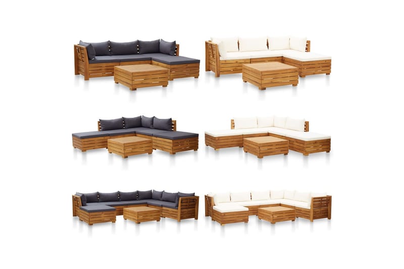 Seksjonsbord 1 stk heltre akasie - Brun - Loungebord & Sofabord utendørs - Balkongbord