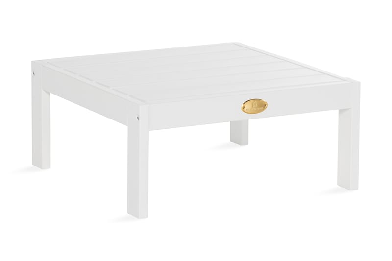 Sjövik Sofabord 69 cm Hvit/Tre - Hillerstorp - Balkongbord - Loungebord & Sofabord utendørs