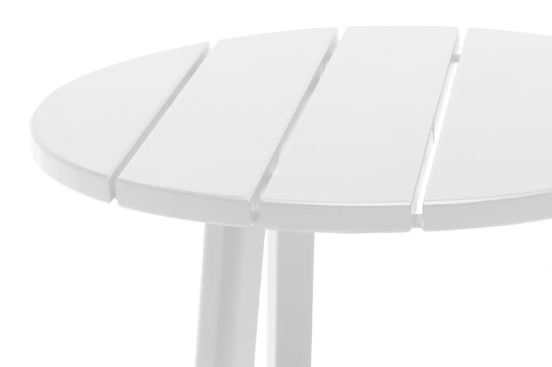 Tennesse Bord 50 cm Rundt Hvit - Hillerstorp - Hagemøbler - Hagebord - Loungebord & Sofabord utendørs