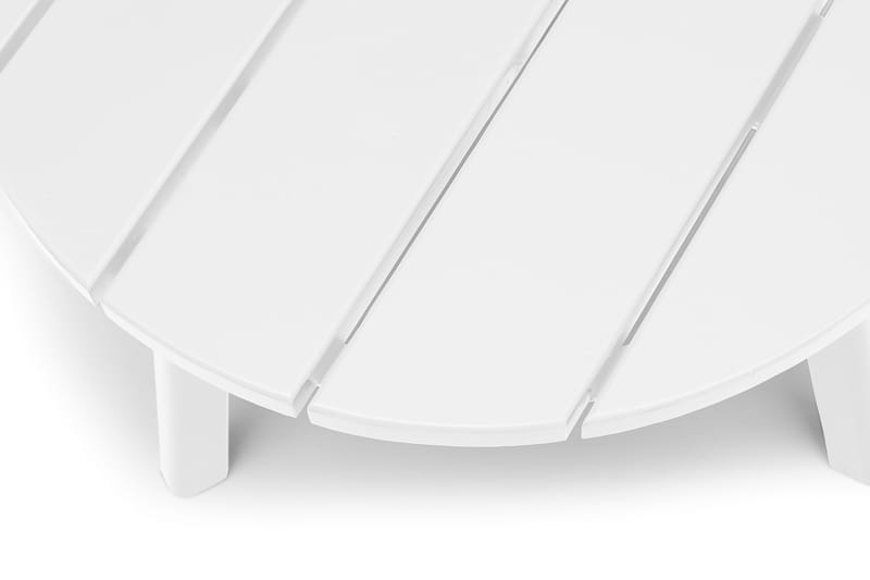 Tennesse Bord 50 cm Rundt Hvit - Hillerstorp - Hagemøbler - Hagebord - Loungebord & Sofabord utendørs