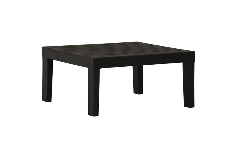 Utendørs salongbord plast grå - Grå - Hagemøbler - Hagebord - Loungebord & Sofabord utendørs