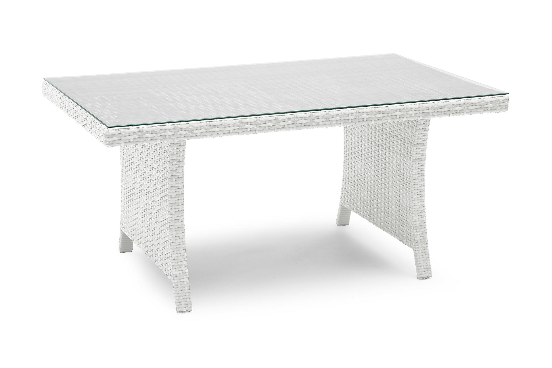 Wisconsin Loungebord Høyt 120 cm Kunstrotting/Hvit - Hvit