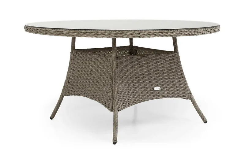Marcus Spisebord 140 cm Rundt - Grå - Hagemøbler - Hagebord - Spisebord ute
