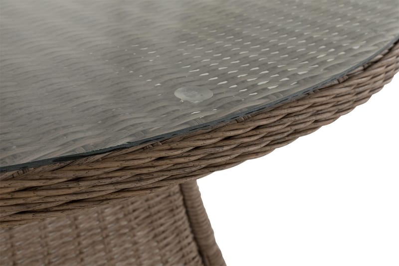 Marcus Spisebord 140 cm Rundt - Natur - Hagemøbler - Hagebord - Spisebord ute