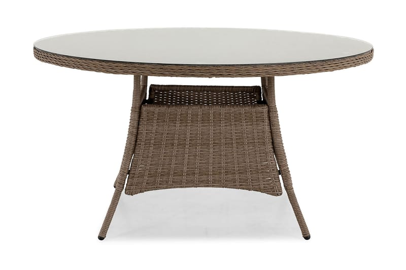Marcus Spisebord 140 cm Rundt - Natur - Hagemøbler - Hagebord - Spisebord ute