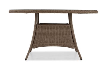 Marcus Spisebord 140 cm Rundt - Natur - Hagemøbler - Hagebord - Spisebord ute