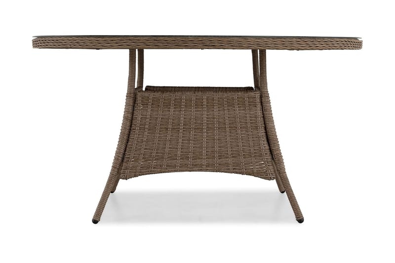 Marcus Spisebord 140 cm Rundt - Natur - Hagemøbler - Hagebord - Spisebord ute