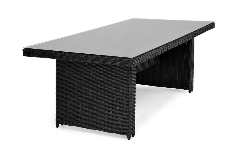 Marcus utendørs spisebord 160x90 cm - Svart - Hagemøbler - Hagebord - Spisebord ute