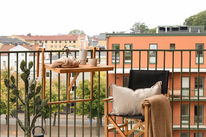 Marion Balkongbord 60x45 cm - Tre/Natur - Hagemøbler - Hagebord - Spisebord ute