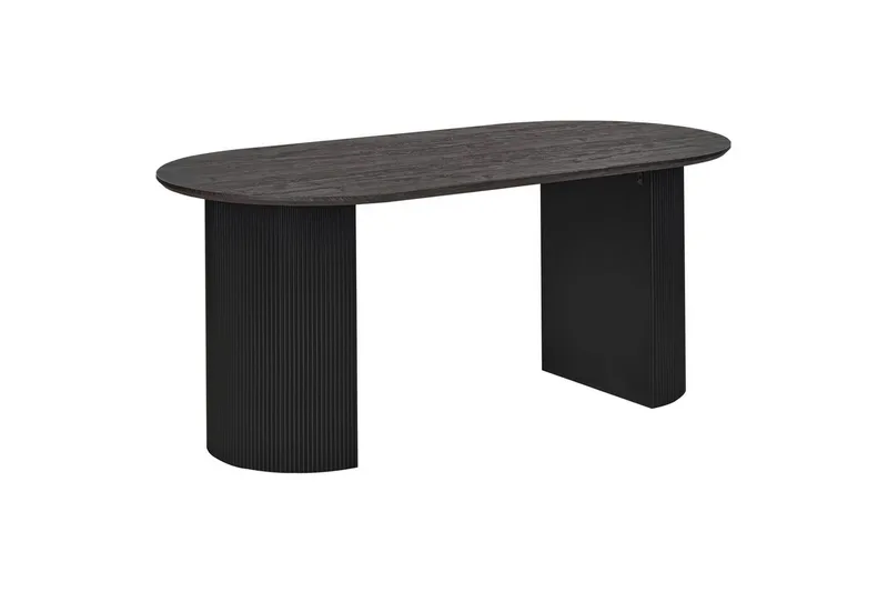Matbord Beliani Savory Ljus trä Black, undefined