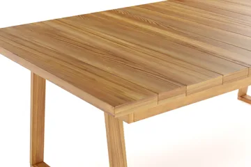 Menorca stort rektangulært spisebord i tre utendørs 100x180 cm - Teak / natur - Hagemøbler - Hagebord - Spisebord ute