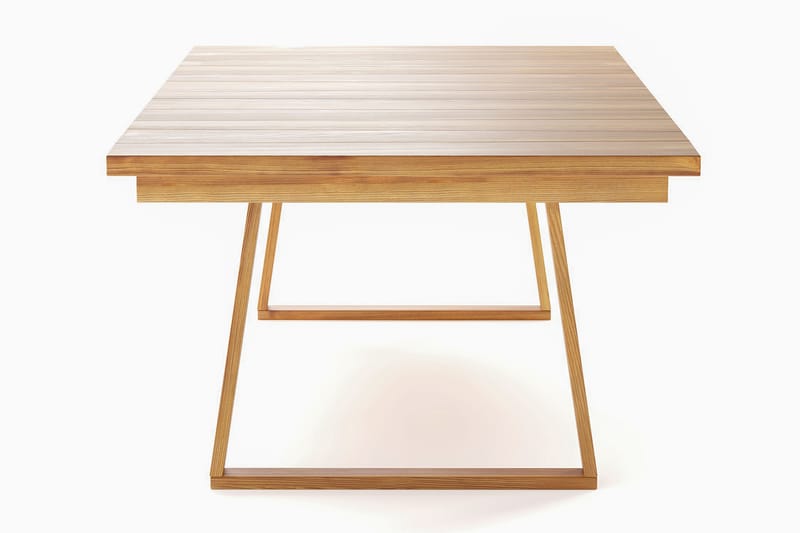 Menorca Stort Rektangulært Spisebord i tre Utendørs 100x180 cm - Teak / Natur - Hagemøbler - Hagebord - Spisebord ute