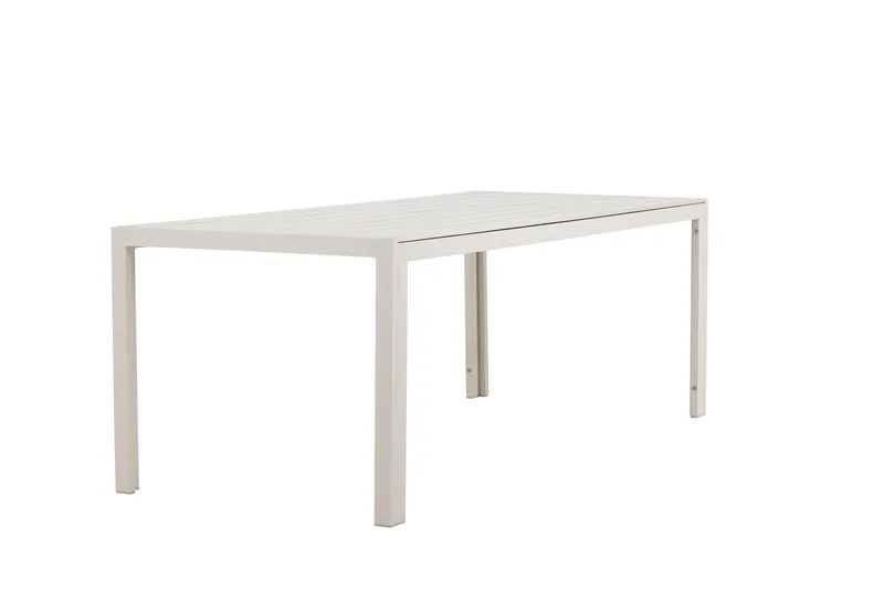 Mirko Spisebord Utendørs 90x205 cm - Beige - Hagemøbler - Hagebord - Spisebord ute