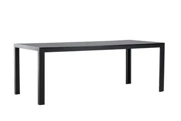 Mirko Spisebord Utendørs 90x205 cm - Svart - Hagemøbler - Hagebord - Spisebord ute