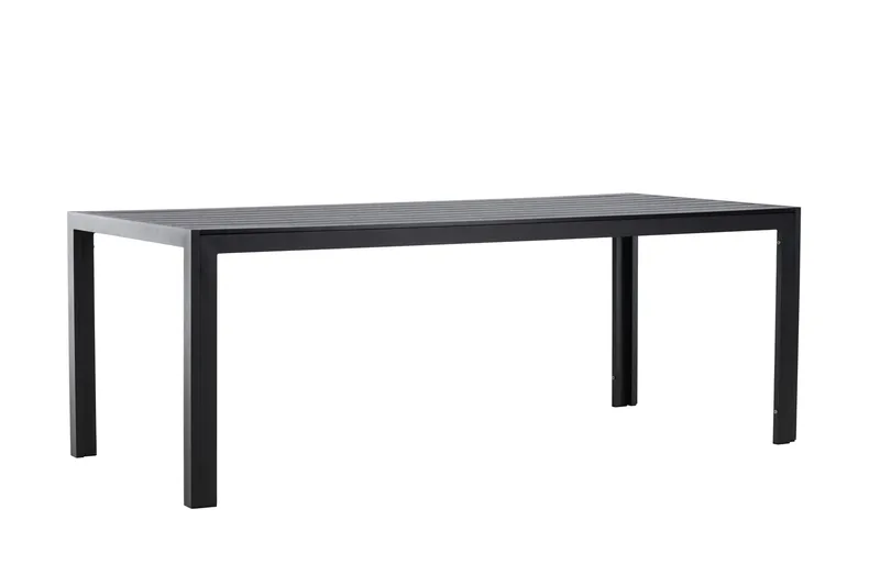 Mirko Spisebord Utendørs 90x205 cm - Svart - Hagemøbler - Hagebord - Spisebord ute