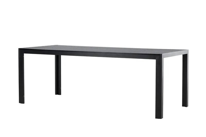 Mirko Spisebord Utendørs 90x205 cm - Svart - Hagemøbler - Hagebord - Spisebord ute