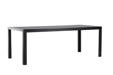 Mirko Spisebord Utendørs 90x205 cm - Svart - Hagemøbler - Hagebord - Spisebord ute