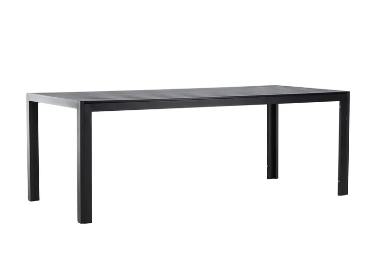 Mirko Spisebord Utendørs 90x205 cm - Svart - Hagemøbler - Hagebord - Spisebord ute