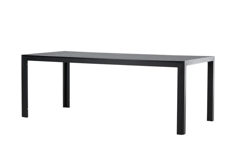 Mirko Spisebord Utendørs 90x205 cm - Svart - Hagemøbler - Hagebord - Spisebord ute